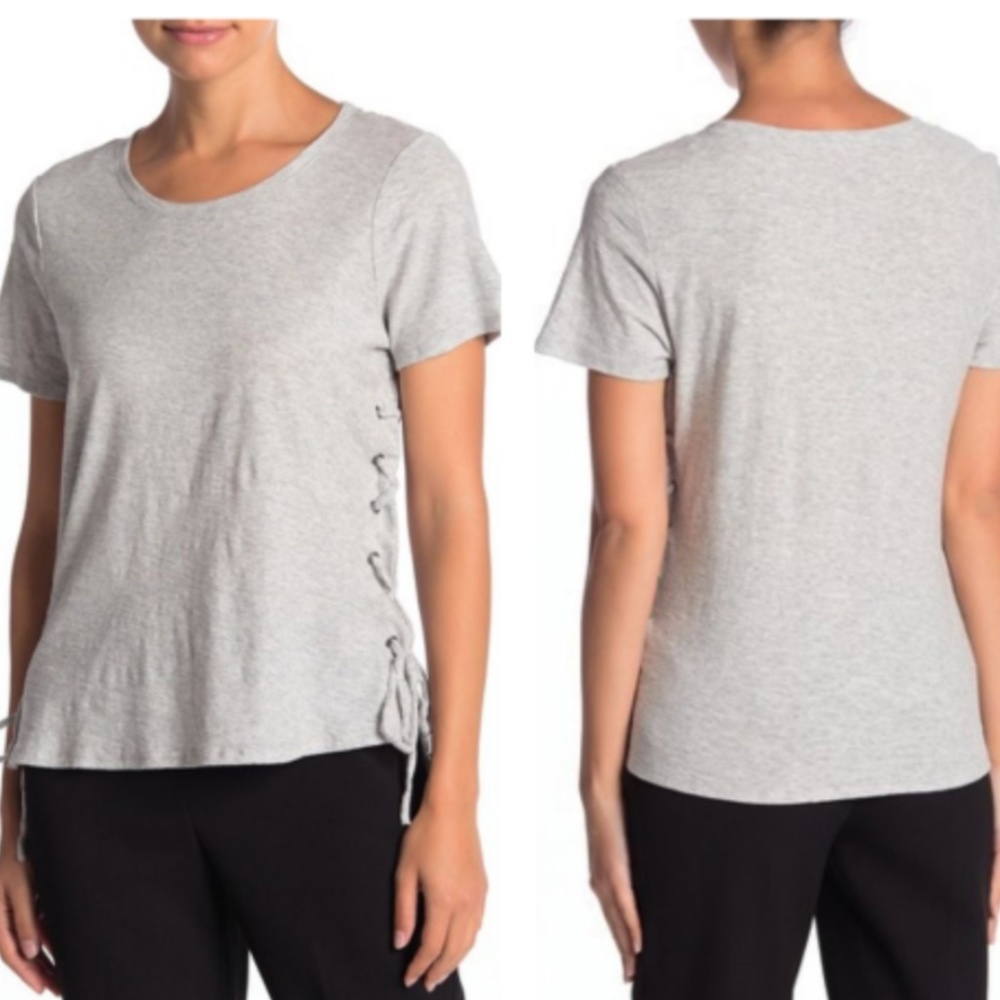 Vince Camuto Side Lace-Up Tee